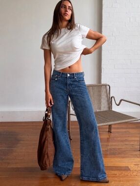 LONDONJEAN Women's Blue Straight Leg Jeans Size 0